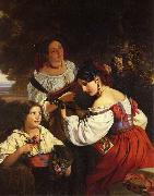 Franz Xaver Winterhalter Roman Genre Scene Norge oil painting reproduction